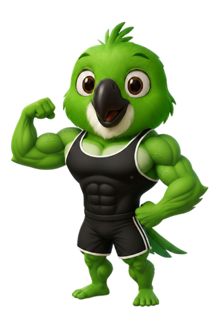 Mascote Kibarato Fitness